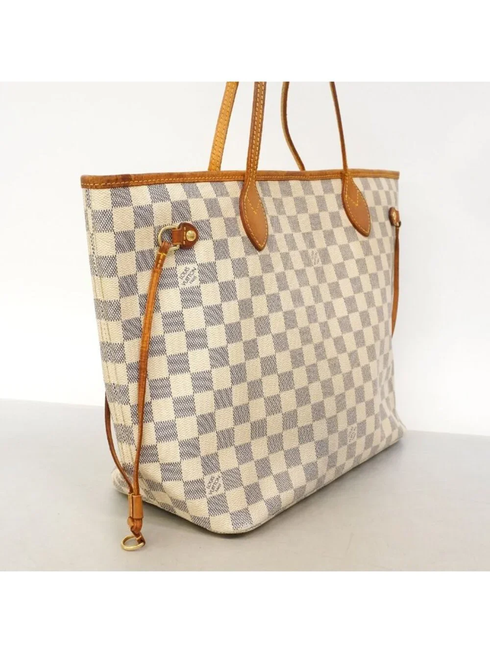 Louis Vuitton Tote Damier Azur Neverfull MM White
